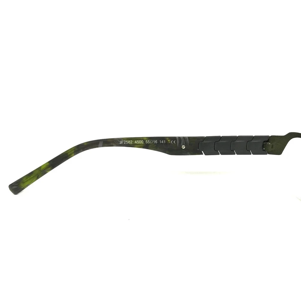 J.F. Rey Eyeglasses Frames JF2582 4500 Gray Green Rectangle Half Rim 55-16-141
